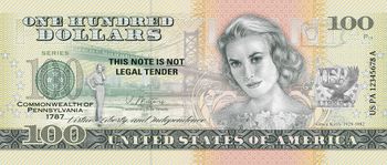 Souvenirschein 100 Dollar Pennsylvania – Der Schlussstein-Staat