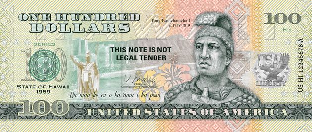 Souvenirschein 100 Dollar Hawaii – The Aloha State