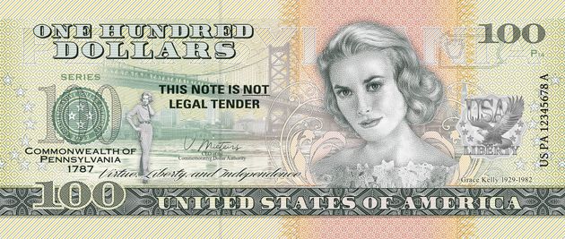 Souvenirschein 100 Dollar Pennsylvania – Der Schlussstein-Staat